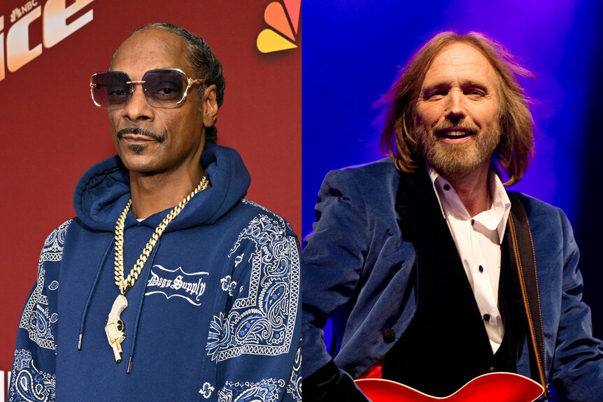 A split featuring Snoop Dogg and Tom Petty.