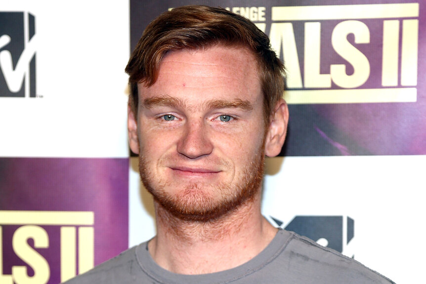 Wes Bergmann wears a grey t shirt during the Challenge: Rivals II Final Episode and Reunion